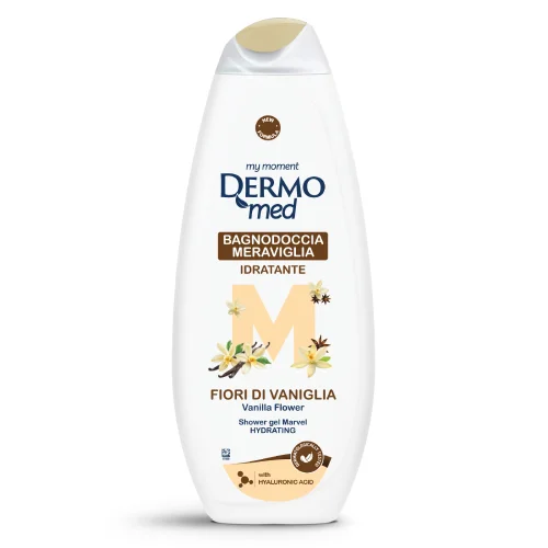 Miniaturka artykułu - Dermomed Meraviglia Fiori di Vaniglia Żel pod prysznic, 650 ml