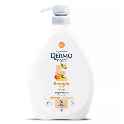 Miniaturka artykułu - Dermomed Żel pod prysznic Energia Mango, 1000 ml USZKODZONA POMPKA