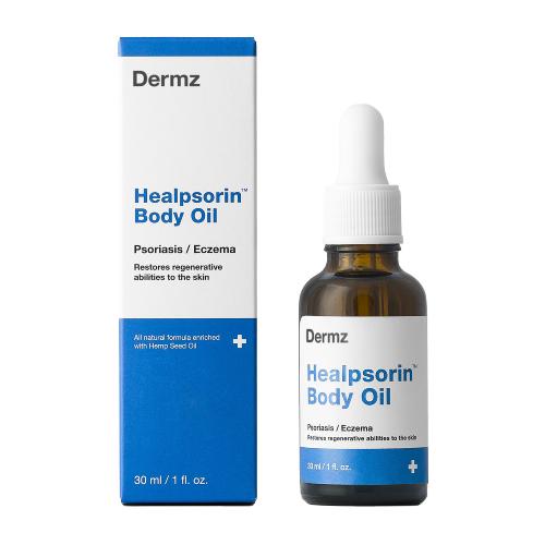 Miniaturka artykułu - Dermz Healpsorin Olejek konopny do ciała na łuszczycę i AZS, 30ml