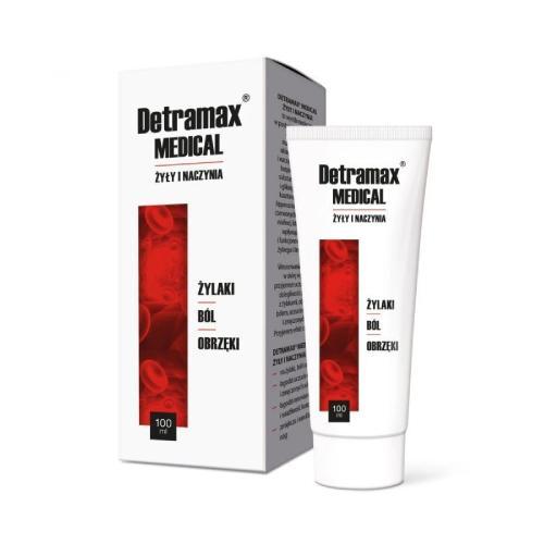 Miniaturka artykułu - Detramax Medical Żyły i naczynia Żel, 100ml USZKODZONE OPAKOWANIE TEKTUROWE