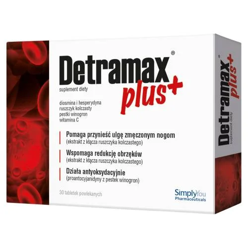 Miniaturka artykułu - Detramax Plus - 30 tabletek