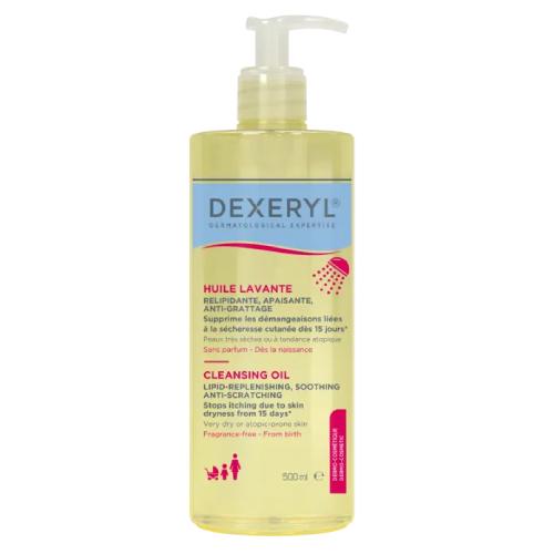 Miniaturka artykułu - Dexeryl Łagodzący olejek do mycia, 500 ml