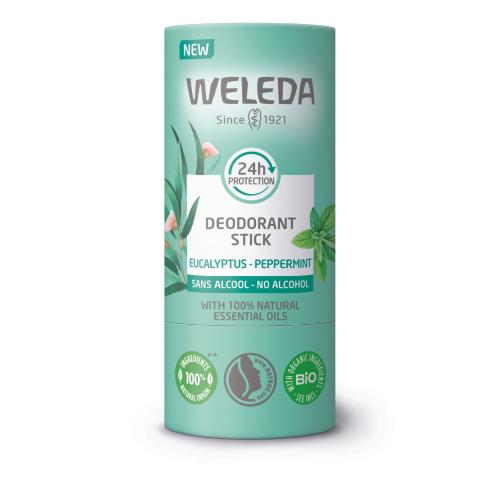 Miniaturka artykułu - WELEDA Dezodorant w sztyfcie eukaliptus-mięta pieprzowa, 50g