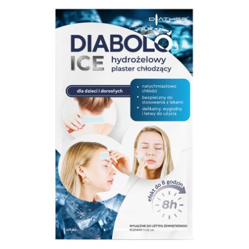 Miniaturka artykułu - Diabolo Ice Hydrożelowy plaster chłodzący 5x12cm, 1 szt.