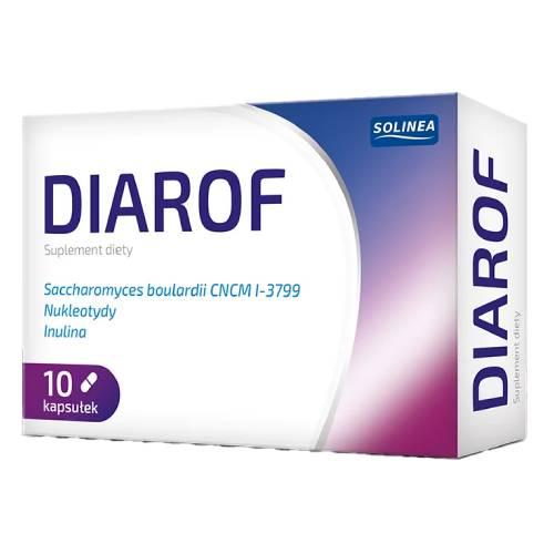 Miniaturka artykułu - Diarof, probiotyk przy antybiotykoterapii 10kapsułek