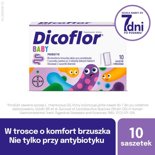 Miniaturka artykułu - Dicoflor Baby probiotyk, 10 sasz.