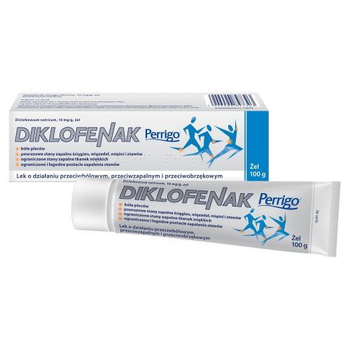 Miniaturka artykułu - Diklofenak Perrigo Żel 10 mg/g , 100 g