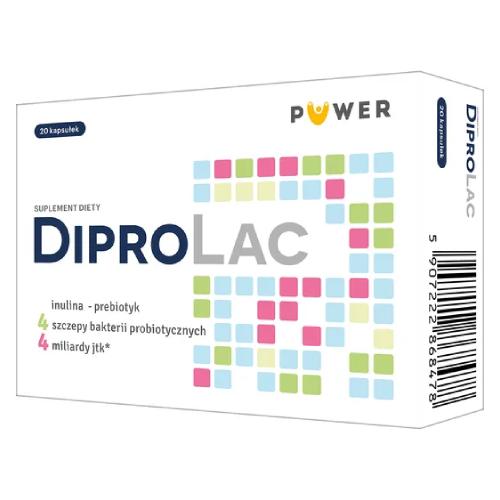 Miniaturka artykułu - DiproLac Probiotyk + Prebiotyk, 20 kaps.