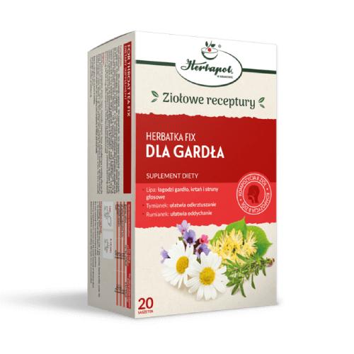 Miniaturka artykułu - Herbatka Fix Dla Gardła, 20 sasz.