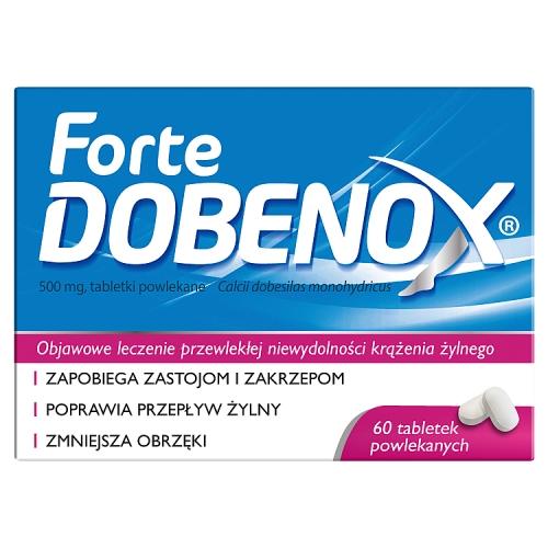 Miniaturka artykułu - DOBENOX FORTE 500 mg, tabl. powl., 60szt.