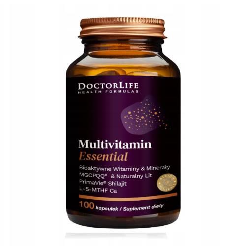 Miniaturka artykułu - Doctor Life Mutlivitamin Essential z PQQ Litem, 100 kapsułek