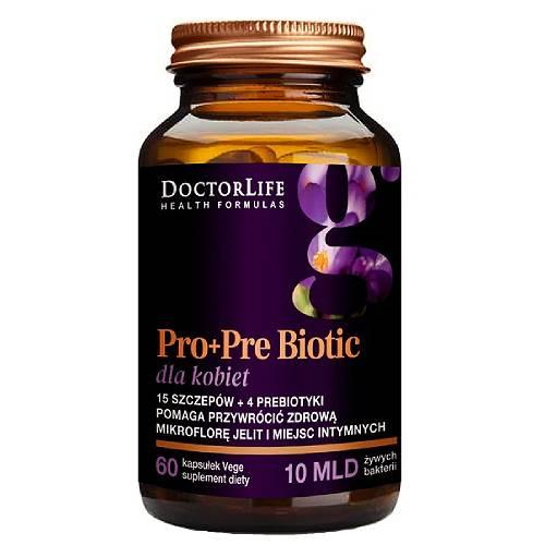 Miniaturka artykułu - Doctor Life Pro + Pre Biotic dla kobiet, 60 kapsułek