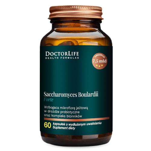 Miniaturka artykułu - Doctor Life Saccharomyces Boulardii Forte, 60 kaps.