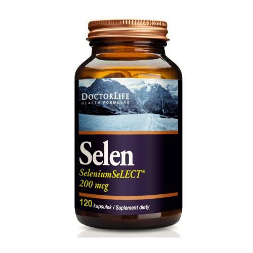 Miniaturka artykułu - Doctor Life Selen 200 mcg, 120 kapsułek