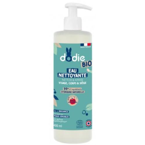 Miniaturka artykułu - Dodie Organiczna woda oczyszczająca do mycia dla dzieci 3w1, 400ml KRÓTKA DATA 31.08.2025