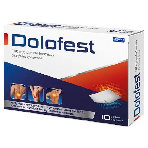 Miniaturka artykułu - Dolofest 180 mg plaster leczniczy, 10 szt.