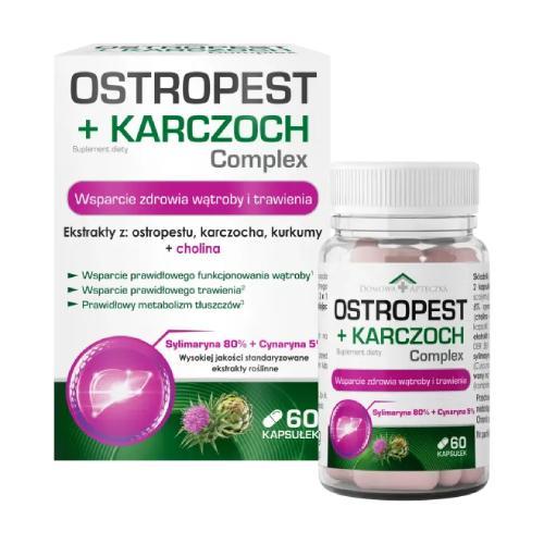Miniaturka artykułu - Domowa Apteczka Ostropest + Karczoch Complex, 60 kaps. USZKODZONE/ WGNIECENIE PRODUKTU
