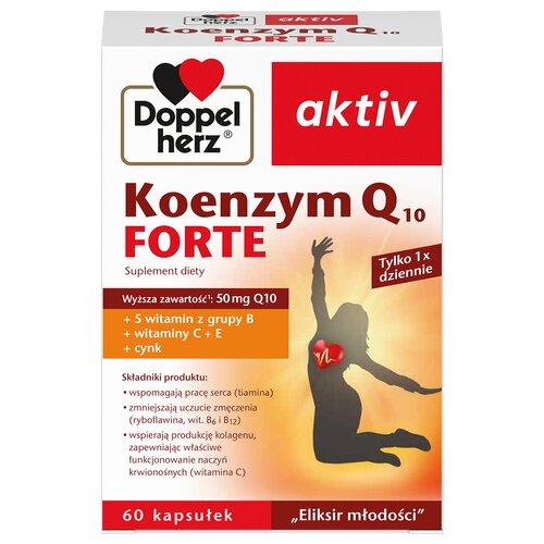 Miniaturka artykułu - DoppelHerz Aktiv Koenzym Q10 Forte - 60 kapsułek