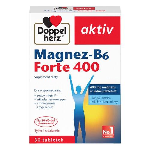 Miniaturka artykułu - Doppelherz aktiv Magnez - B6 Forte - 30 tabletek