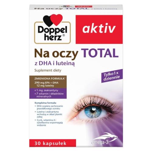 Miniaturka artykułu - DOPPELHERZ AKTIV Na oczy TOTAL - 30 kapsułek
