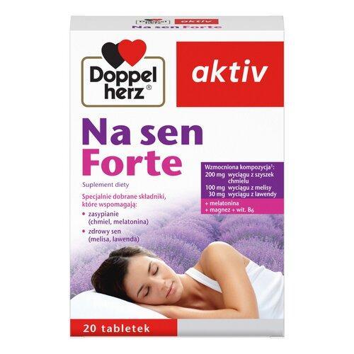 Miniaturka artykułu - Doppelherz aktiv Na sen Forte - 20 tabletek BRAK TEKTUROWEGO OPAKOWANIA