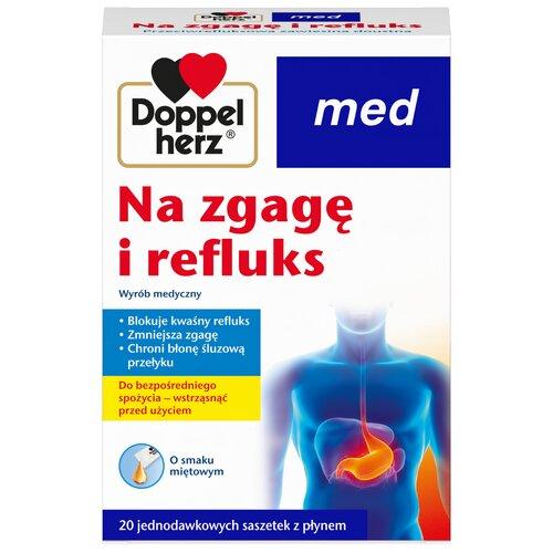 Miniaturka artykułu - Doppelherz Med Na zgagę i refluks, 20 sasz.