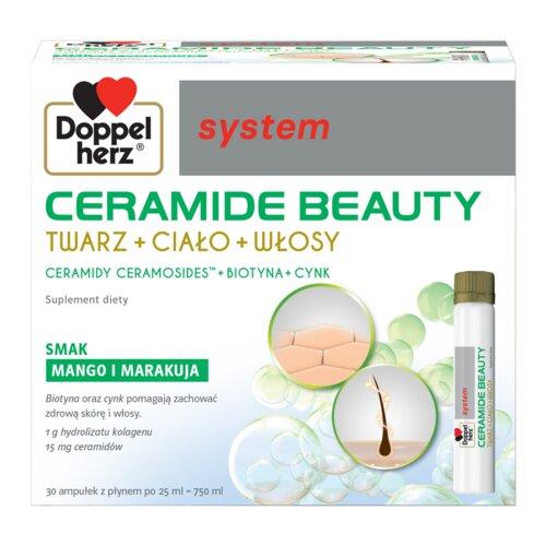 Miniaturka artykułu - Doppelherz System Ceramide Beauty płyn, 30 ampułek po 25ml 
