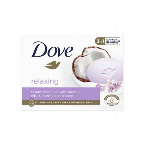 Miniaturka artykułu - DOVE Coconut Milk Kremowa kostka myjąca, 90g USZKODZONE/OPAKOWANIE TEKTUROWE