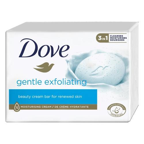 Miniaturka artykułu - DOVE Gentle Exfoliating Kremowa kostka myjąca z mikrogranulkami, 90 g USZKODZONE OPAKOWANIE