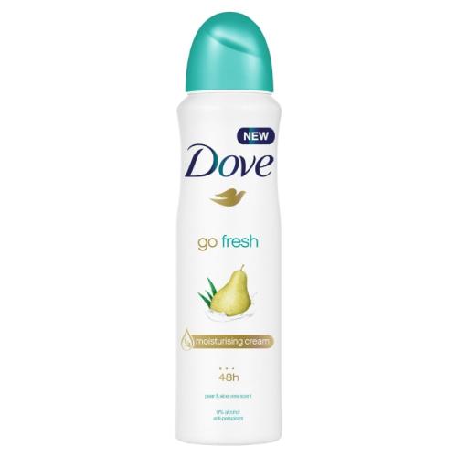 Miniaturka artykułu - Dove Go Fresh Antyperspirant dla kobiet w sprayu Pear & Aloe Vera, 250 ml
