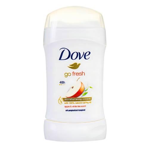 Miniaturka artykułu - DOVE Go Fresh Antyperspirant w sztyfcie - Apple&White Tea, 40 ml