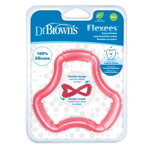 Dr Brown's Gryzak Flexees 3m+ R&oacute;żowy