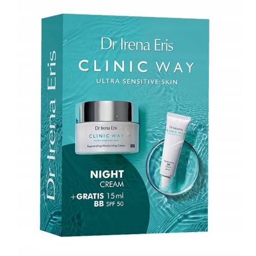 Miniaturka artykułu - DR IRENA ERIS CLINIC WAY Zestaw Ultra Sensitive Skin (Krem na noc, 50ml + Krem BB SPF50, 15ml)