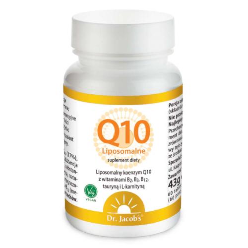 Miniaturka artykułu - Dr. Jacob's Liposomalny koenzym Q10, 60 tabl. do ssania