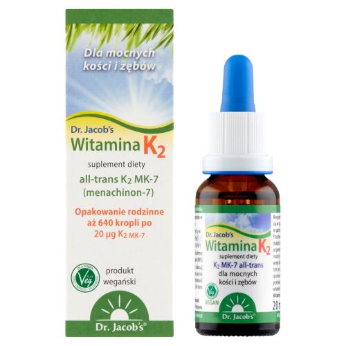 Miniaturka artykułu - Dr. Jacob's Witamina K2, 20 ml