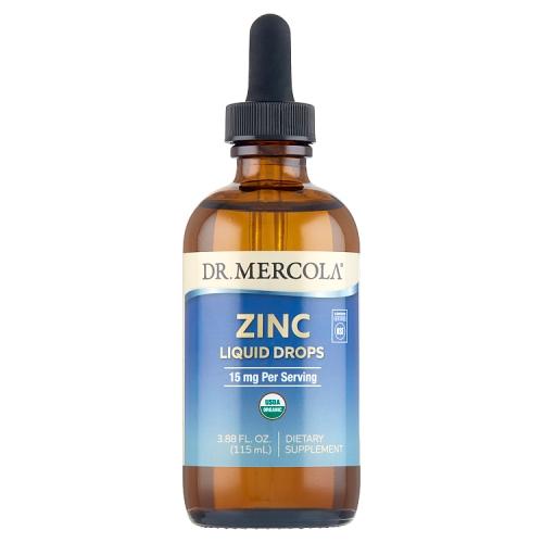 Miniaturka artykułu - Dr Mercola Zinc Liquid Drops Cynk w kroplach, 115 ml