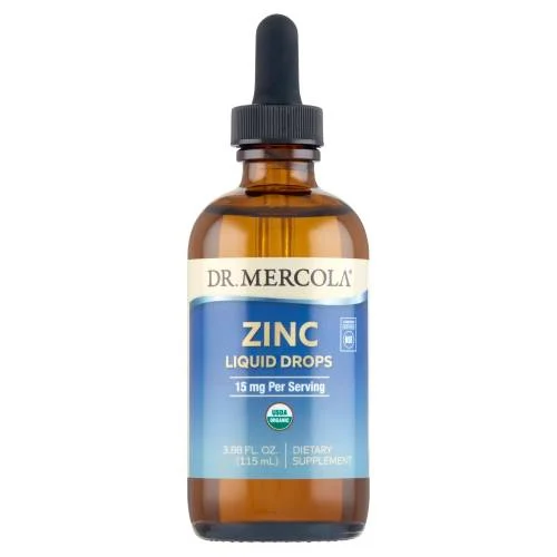 Miniaturka artykułu - Dr Mercola Zinc Liquid Drops Cynk w kroplach, 115 ml