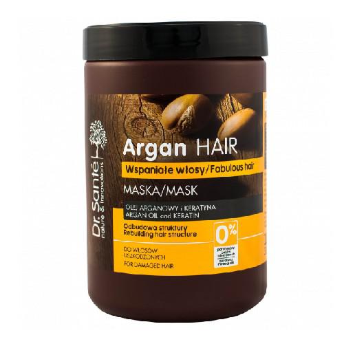 Miniaturka artykułu - Dr. SANTE Argan Hair maska kremowa, regenerująca do włosów z olejem arganowym i keratyną, 1 litr 