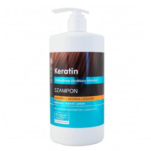Miniaturka artykułu - Dr. SANTE Szampon z keratyną, argininą, kolagenem, 1000ml