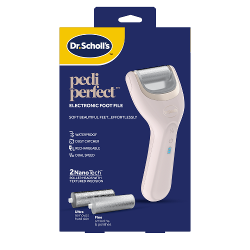 Miniaturka artykułu - Dr. Scholl&rsquo;s Pedi Perfect NanoTech Elektroniczny pilnik do st&oacute;p z 2 głowicami, 1 szt.