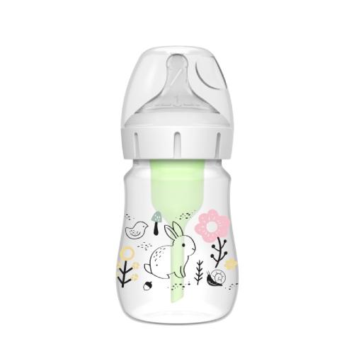 Miniaturka artykułu - Dr Brown's Butelka antykolkowa Options+ 0m+ szeroka szyjka Las 150ml