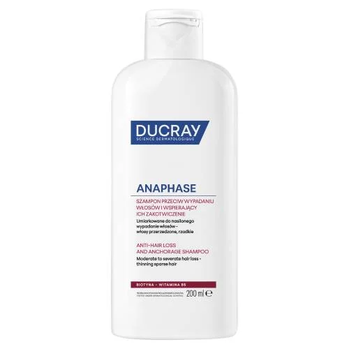 Miniaturka artykułu - DUCRAY ANAPHASE+ Szampon uzupełnienie kuracji przeciw wypadaniu włos&oacute;w, 200ml