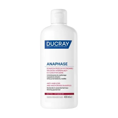 Miniaturka artykułu - DUCRAY ANAPHASE+ Szampon uzupełnienie kuracji przeciw wypadaniu włos&oacute;w, 400ml
