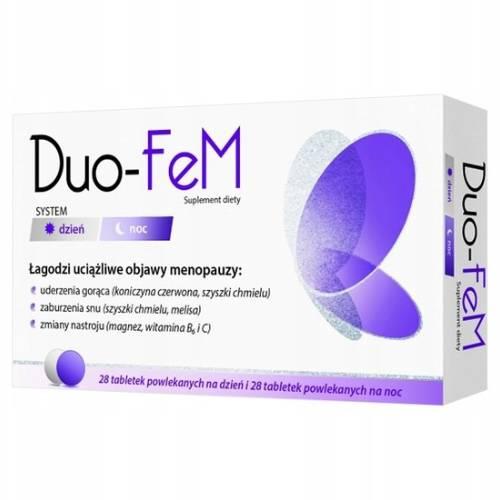 Miniaturka artykułu - DUO-FeM - 28 tabletek na dzień + 28 tabletek na noc