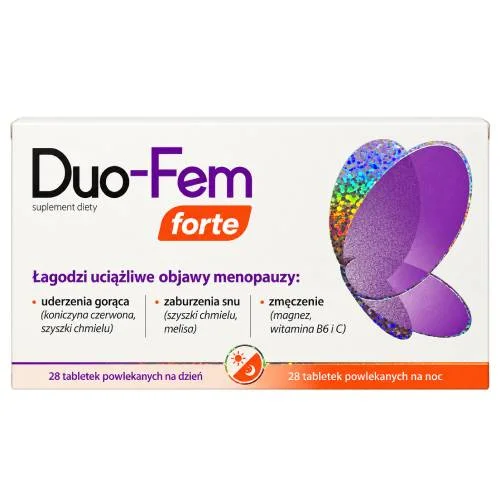 Miniaturka artykułu - Duo-Fem Forte, 28 tabl. na dzień + 28 tabl. na noc