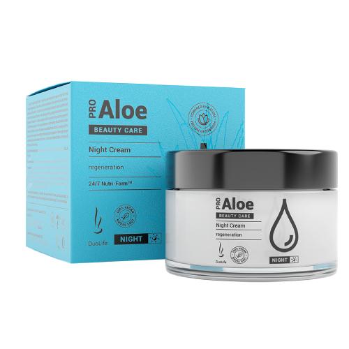 Miniaturka artykułu - DuoLife Pro Pro Aloe Beauty Care Night Cream krem aloesowy na noc, 50ml