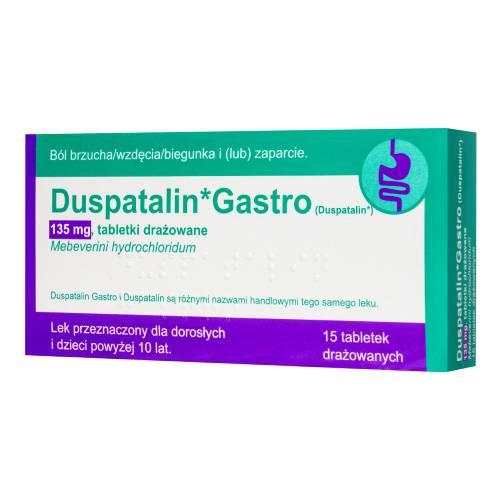 Miniaturka artykułu - Duspatalin Gastro 135 mg, 15 tabletek drażowanych (Delfarma)