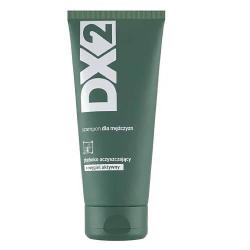 Miniaturka artykułu - DX2 Szampon dla mężczyzn głęboko oczyszczający z węglem aktywnym, 150 ml USZKODZONE OPAKOWANIE