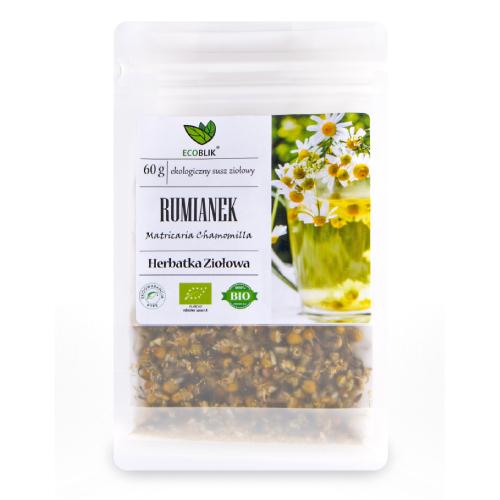 Miniaturka artykułu - EcoBlik Herbatka ziołowa Rumianek ekologiczna - 60 g