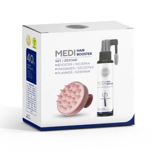 Miniaturka artykułu - ECOCERA Medi Hair Booster Zestaw Wcierka do włos&oacute;w, 75 ml + Szczotka